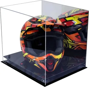 Motorcycle Nascar or Motocross Racing Helmet Display Case - Mirror No Wall Mount (A024/V61)