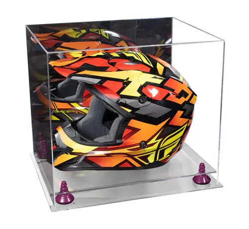 Motorcycle Nascar or Motocross Racing Helmet Display Case - Mirror No Wall Mount (A024/V61)