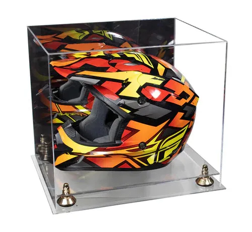 Motorcycle Nascar or Motocross Racing Helmet Display Case - Mirror No Wall Mount (A024/V61)