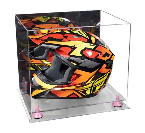 Motorcycle Nascar or Motocross Racing Helmet Display Case - Mirror No Wall Mount (A024/V61)