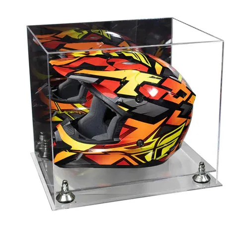 Motorcycle Nascar or Motocross Racing Helmet Display Case - Mirror No Wall Mount (A024/V61)