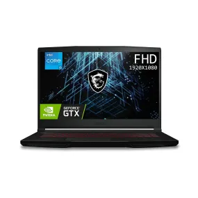 MSI GF63 11SC 853IN [CI5-11400 11TH GEN/8GB DDR4/512GB SSD/WIN11 HOME/15.6 INCH/4GB RTX 1650 GRAPHICS /2 YEAR(S)]