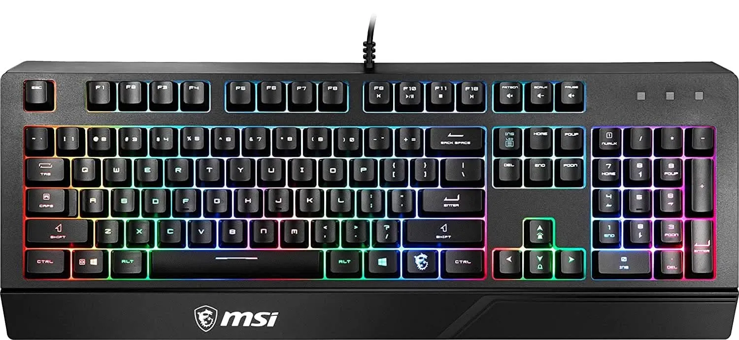 MSI VIGOR GK20 BACKLIT RGB WIRED KEYBOARD