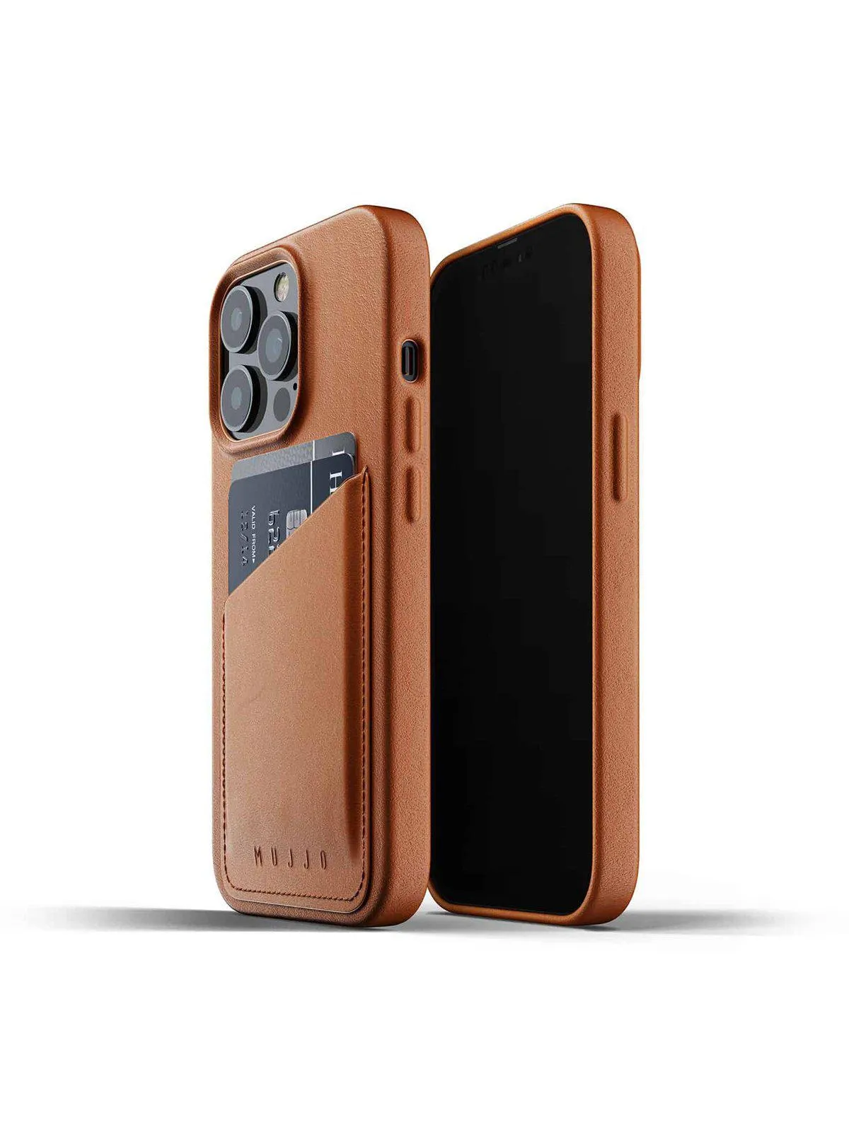 Mujjo Full Leather Wallet Case for iPhone 13 Pro