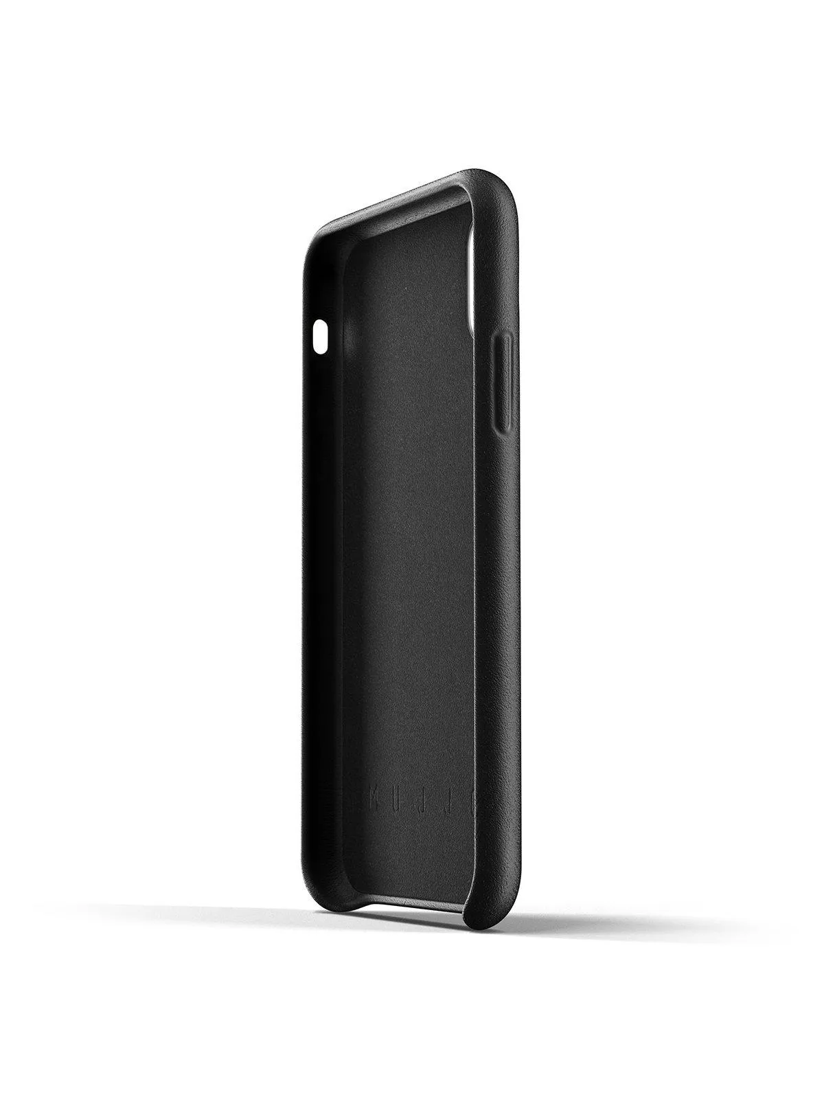 Mujjo Full Leather Wallet Case for iPhone XS Black