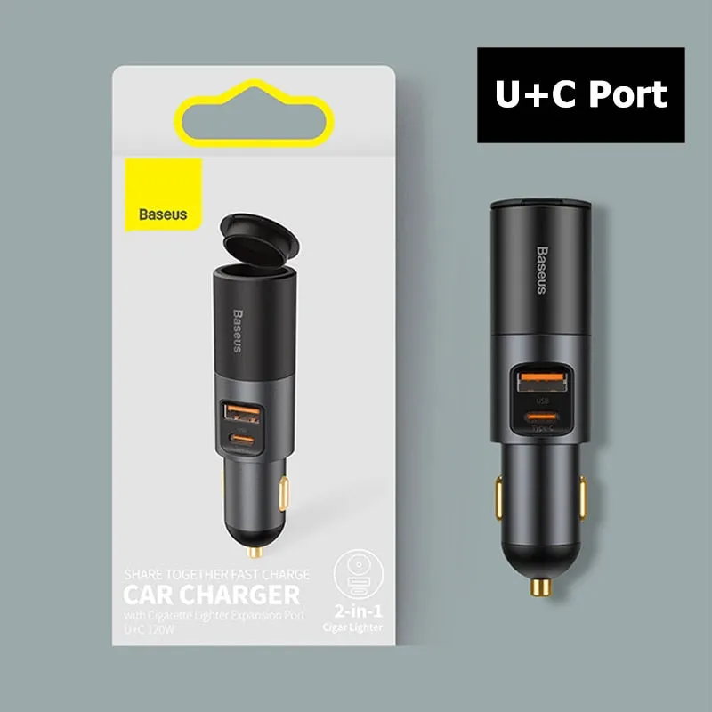 Multi-Port Smart Chip Car Fast Charger