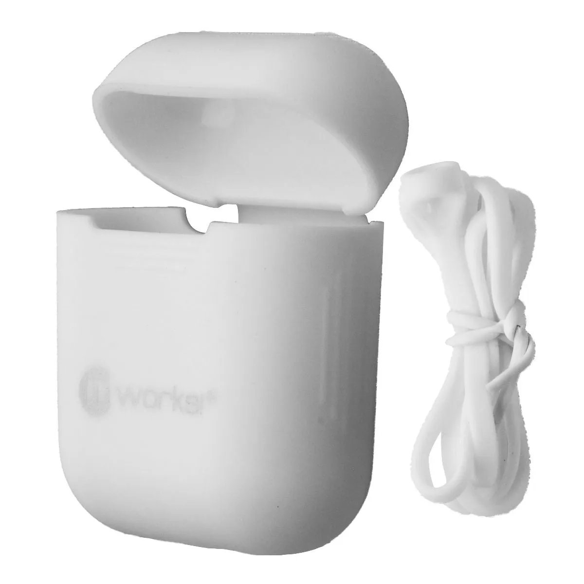 mWorks! mCASE! Protective Skin & Straps for Apple Airpods - White