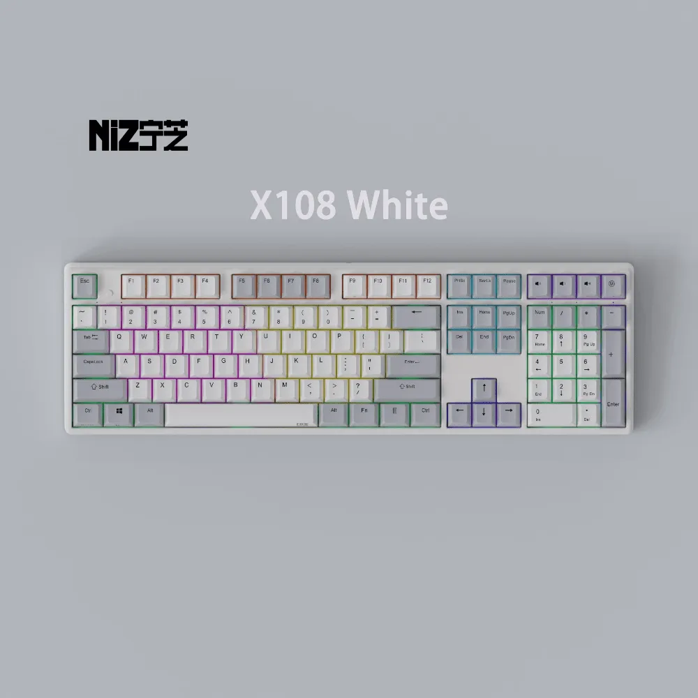 NIZ X108 Capacitancia White Keyboard