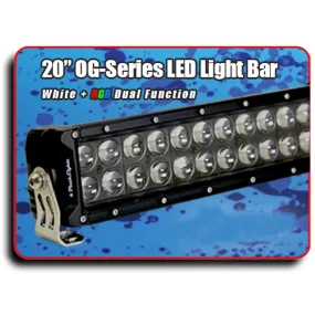 OG-Series LED Light Bar   RGB Backlighting - 20" Blacked Out