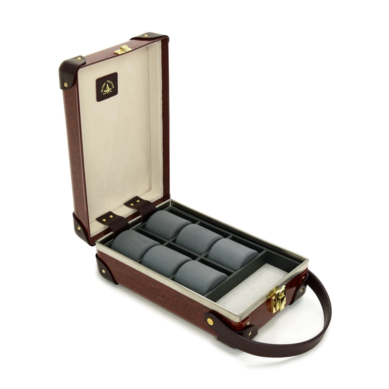 Orient · 6-Slot Watch Case | Urushi/Burgundy