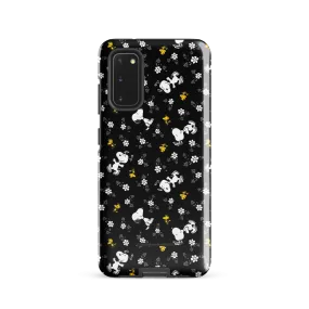 Peanuts Woodstock and Snoopy Floral Pattern Samsung Tough Case