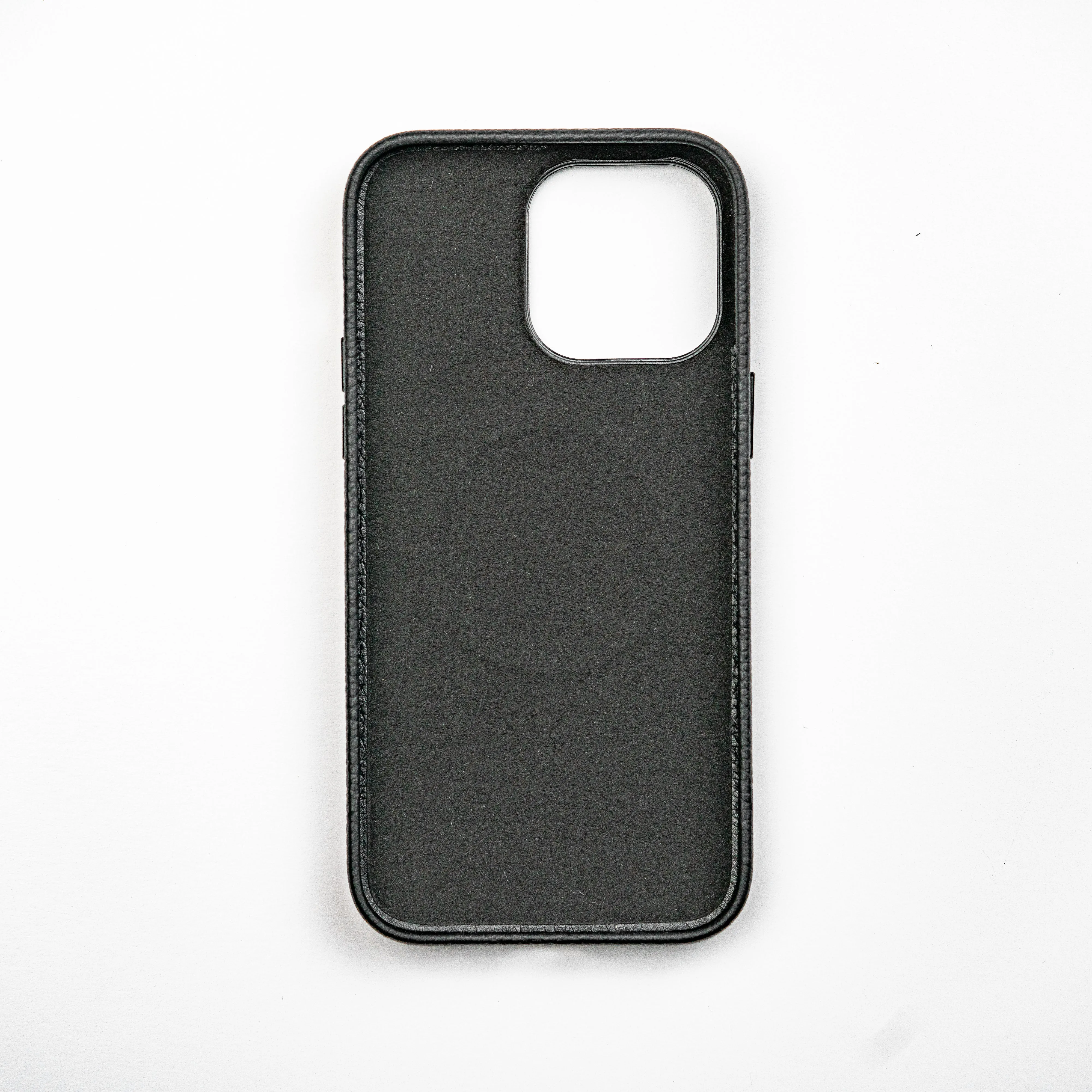 Pebble Leather iPhone 15 Plus Case