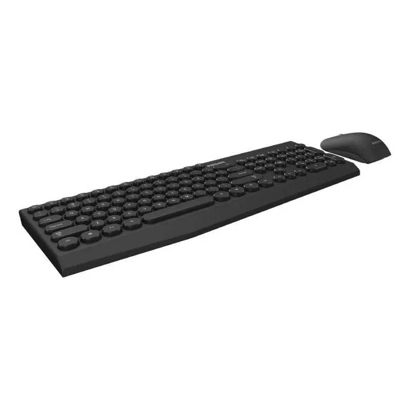 Philips Wireless Keyboard & Mouse Combo 2.4 GHz Black