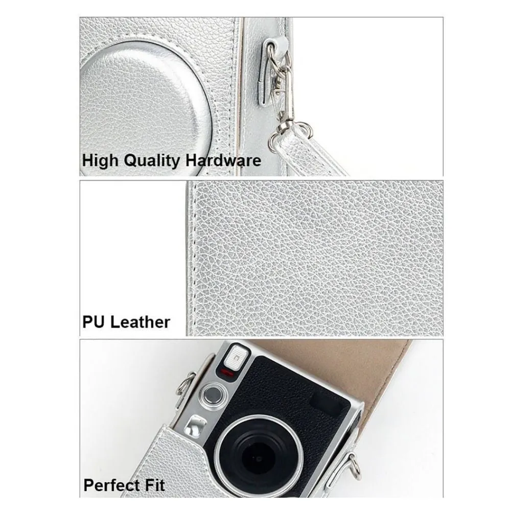 Pikxi Portrait & Landscape Style Sling Bag Leather Case for Fujifilm Instax Mini EVO