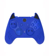 PlayVital Cute Demon Silicone Case Cover for Xbox Elite Wireless Controller Series 2, Kawaii Anti-Slip Shockproof Controller Skin Grip for Xbox Elite Series 2 Core with Thumb Grip Caps- Blue - UQNE2P003