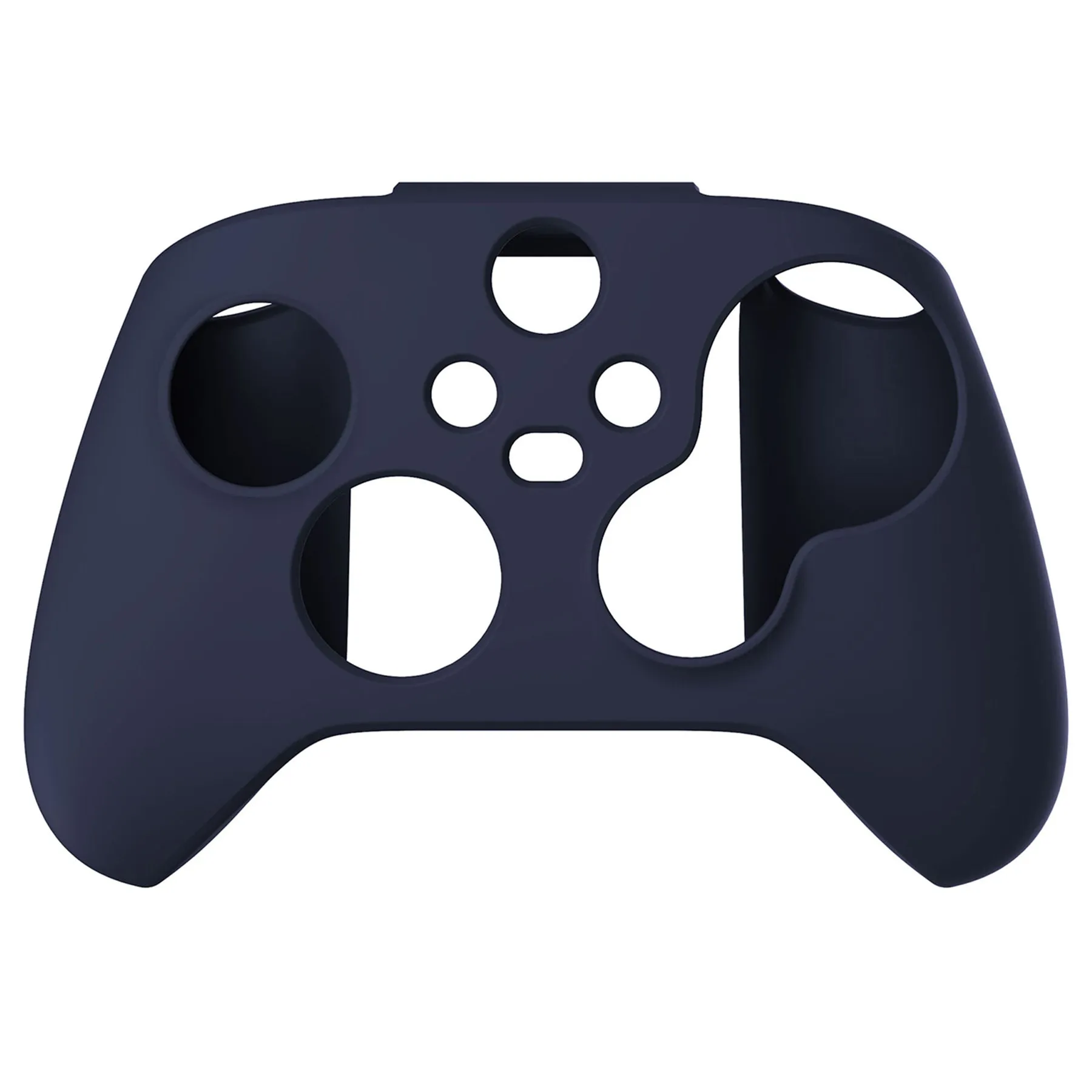 PlayVital Midnight Blue Pure Series Anti-Slip Silicone Cover Skin for Xbox Series X Controller, Soft Rubber Case Protector for Xbox Series S Controller with Black Thumb Grip Caps - BLX3003