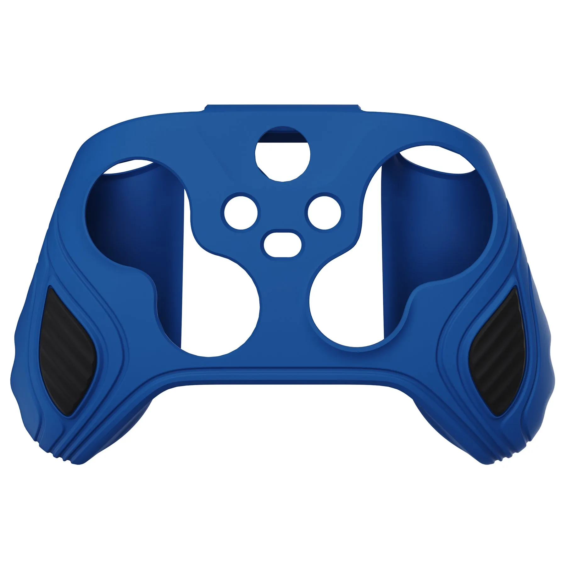 PlayVital Scorpion Edition Two-Tone Anti-Slip Silicone Case Cover for Xbox Series X/S Controller, Soft Rubber Case for Xbox Core Controller with Thumb Grip Caps - Blue & Black - SPX3001