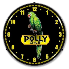 Polly Gas Backlit LED Clock