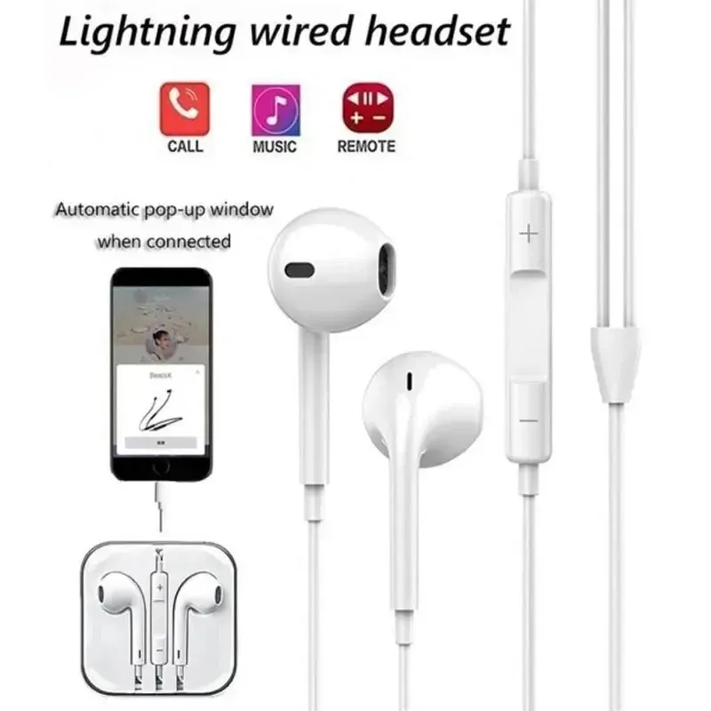 Pop Up Winow Lightning Headset For Iphone