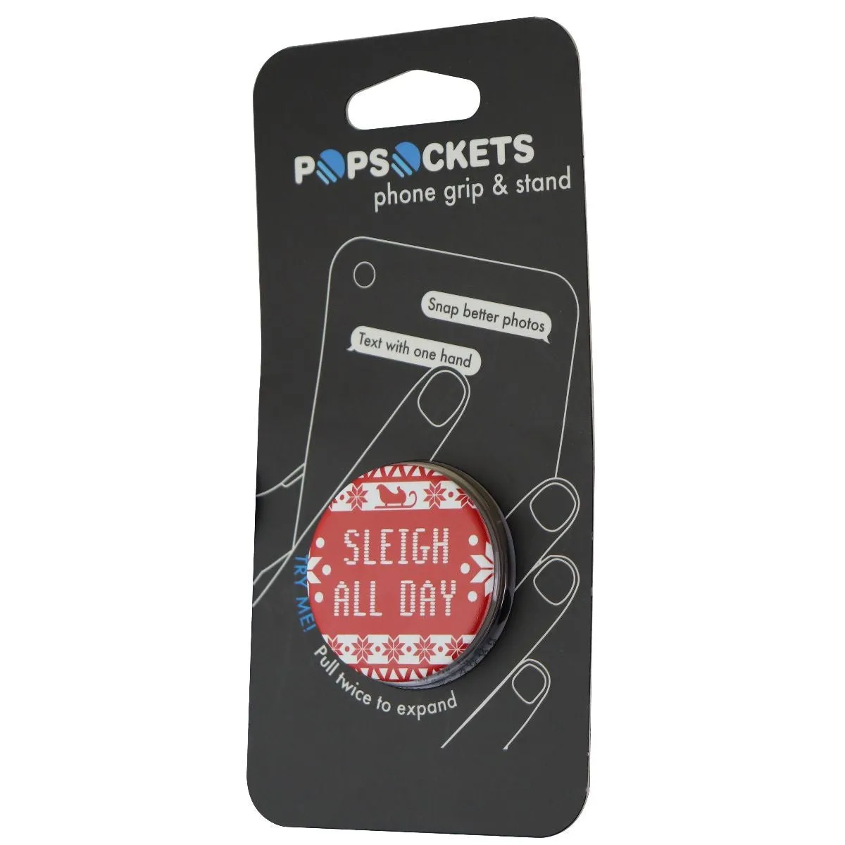 PopSockets Original Holiday Cell Phone Grip & Stand - Sleigh All Day