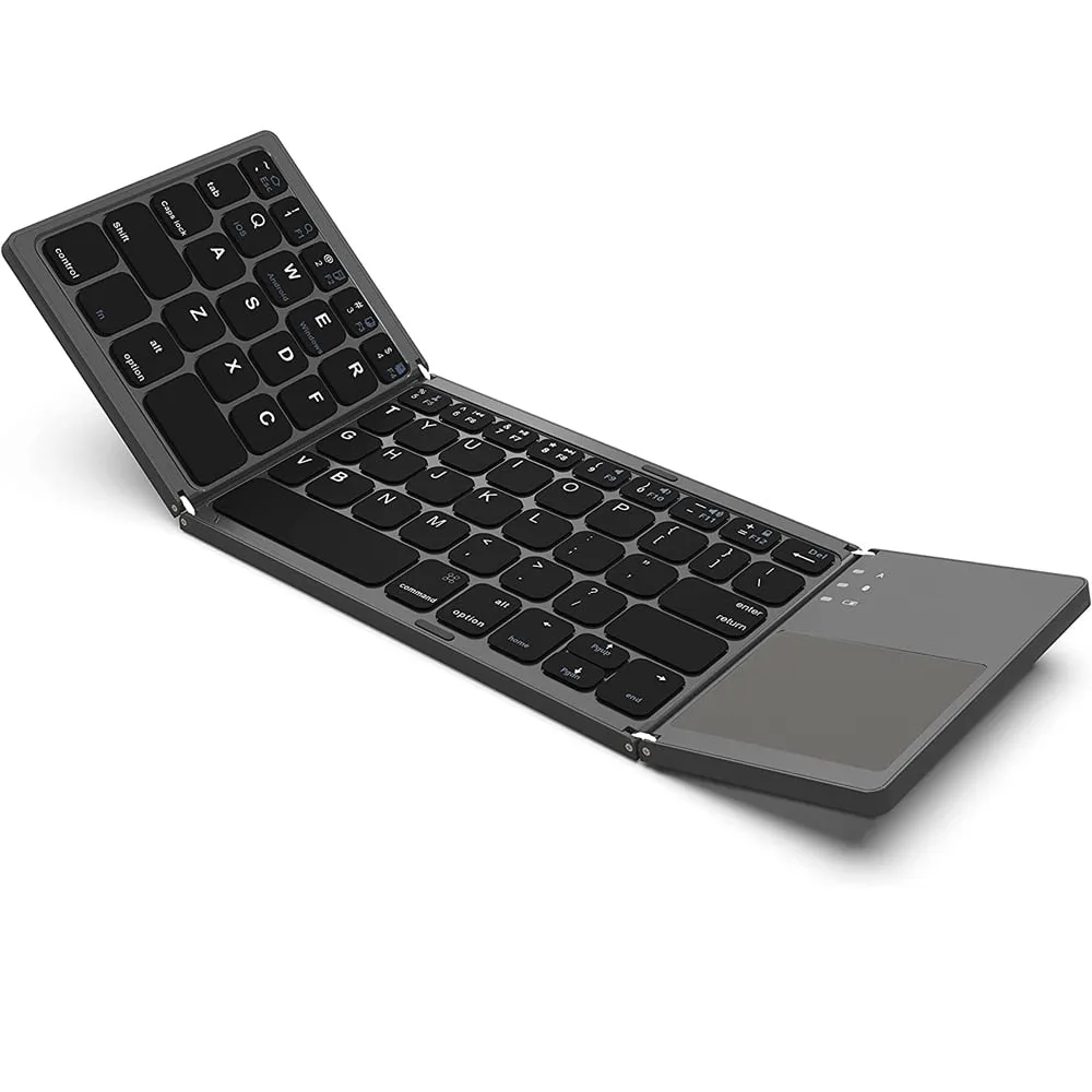 Portable Mini Three Folding Bluetooth Keyboard