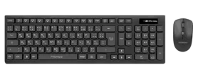 PROMATE Full Size Wireless Keyboard and Mouse. Spillproof Ergonomic Design. Built-in Media Controls. Range up to 10m. Up to 1600 Dpi. Long Life Battery