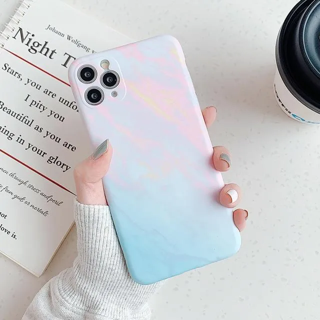 Purple Ombre Marble Case