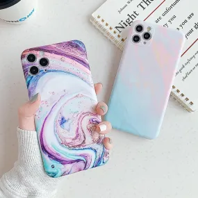 Purple Ombre Marble Case