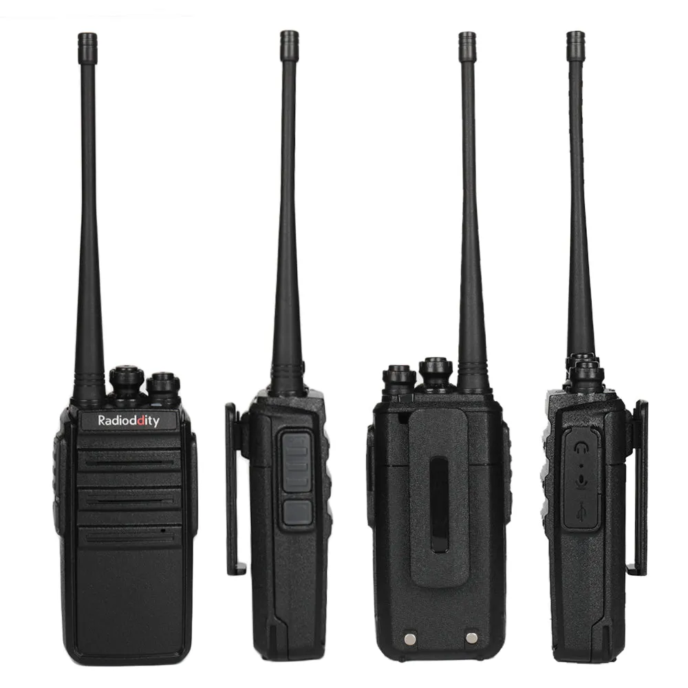 Radioddity GA-2S UHF Radio | VOX | Squelch | with 6-Way Charger Station [6 Pack Cable]