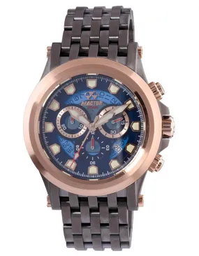 Reactor Einstein Mens Watch - Gunmetal & Rose Gold-Tone - Chronographs -Bracelet