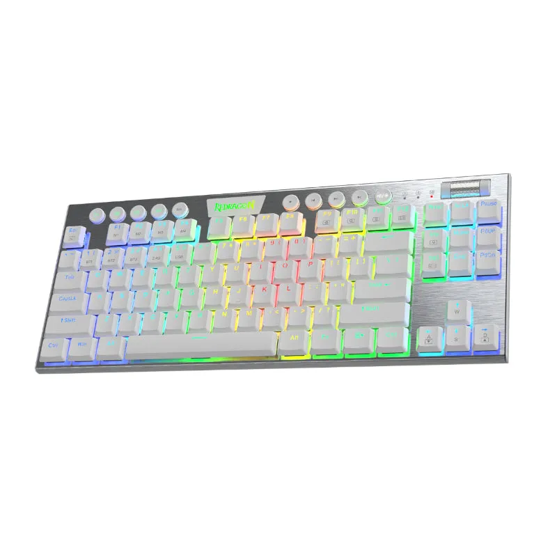 Redragon Horus 87Key Rgb Led Super-Slim Alu Frame - White