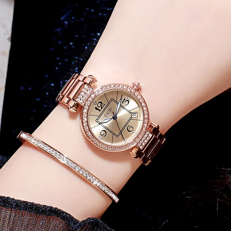 Retro Stainless Steel Strap Women's Watch