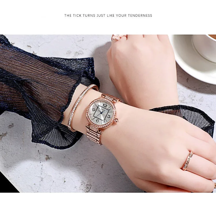 Retro Stainless Steel Strap Women's Watch