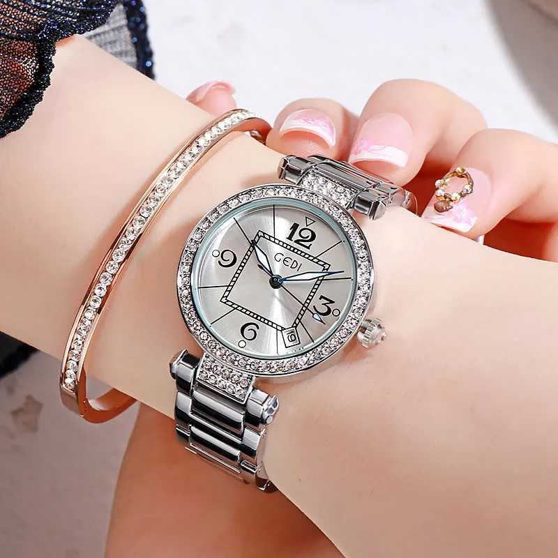 Retro Stainless Steel Strap Women's Watch