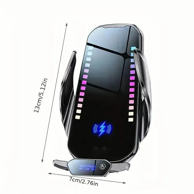 RGB Colour Changing 15W Car Wireless Charger Stand