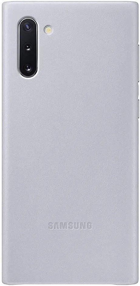 Samsung Galaxy Note10 Leather Case Made with Hardwearing Calf Leather - Grey