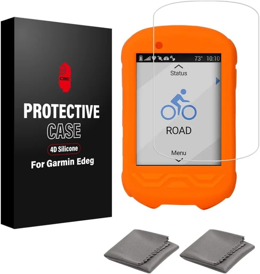 Silicone Case for Garmin Edge 530/540 with Screen Protector (GPS Computer Accessories)