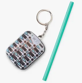 Silicone Straw Keychain