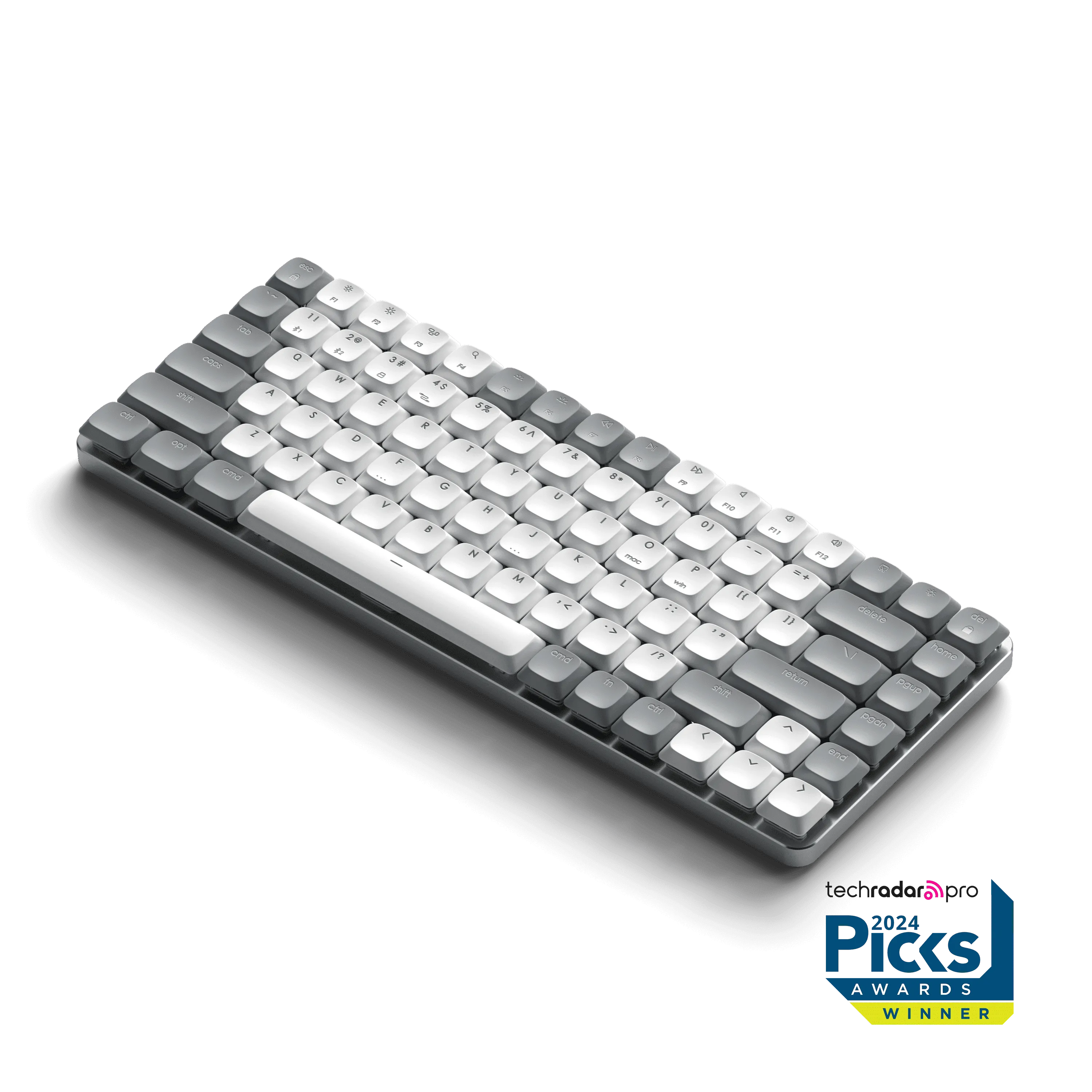 SM1 Slim Mechanical Backlit Bluetooth Keyboard - Dark | M1 Wireless Mouse - Space Gray