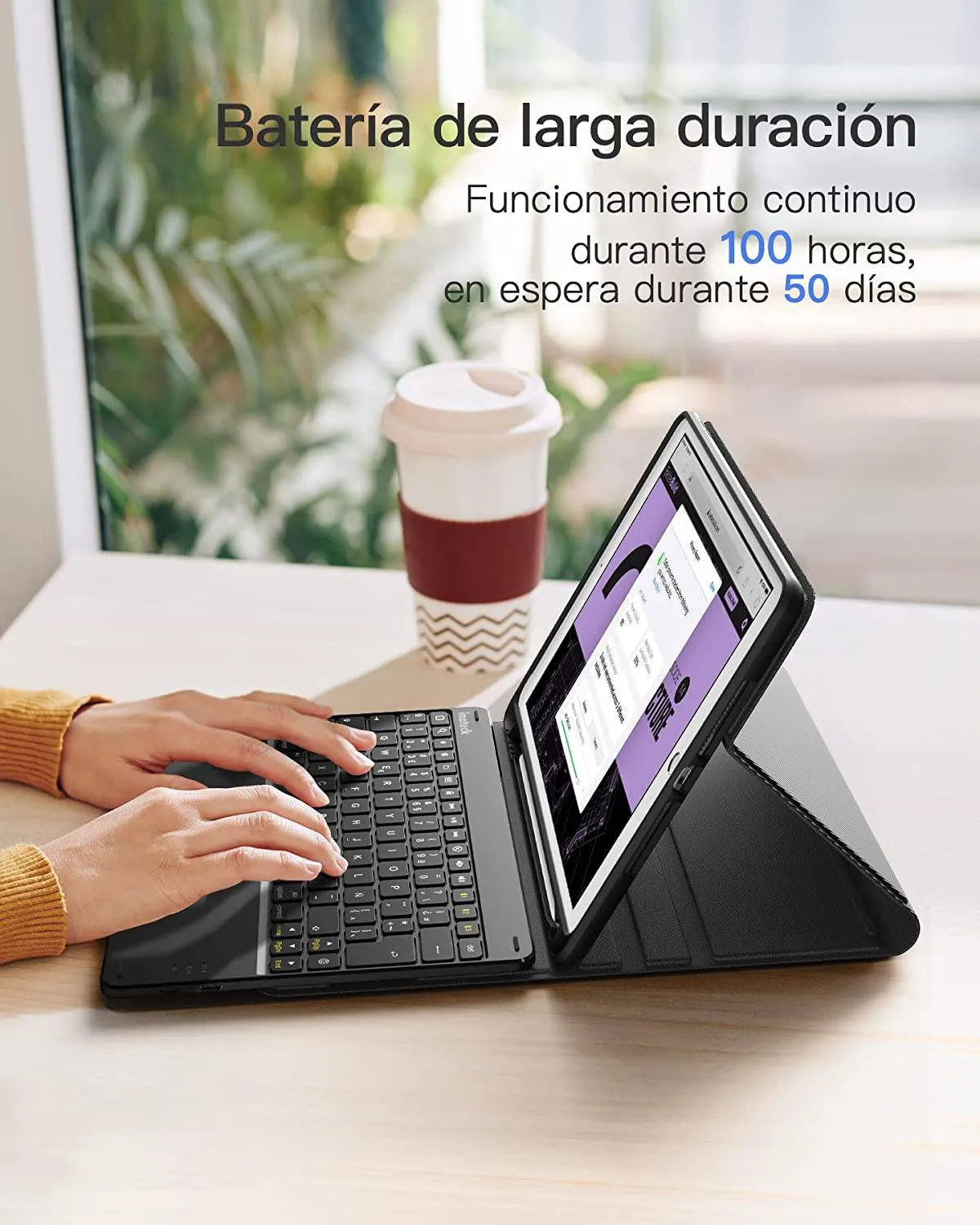 Spanish Keyboard for iPad 10.2-inch (9/8/7),  iPad Air 10.5-inch (3), KB02017