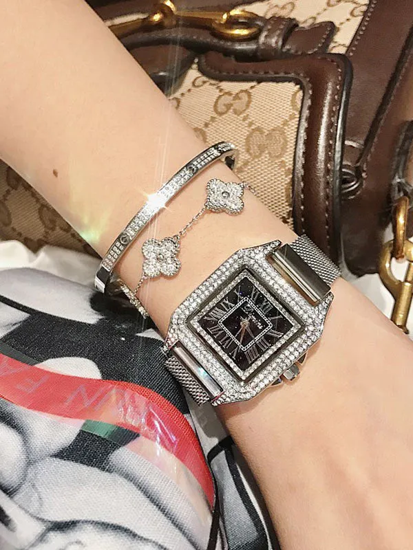 Square Diamond Women's Watch