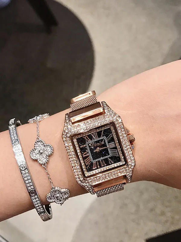 Square Diamond Women's Watch