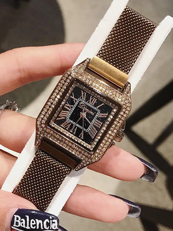 Square Diamond Women's Watch