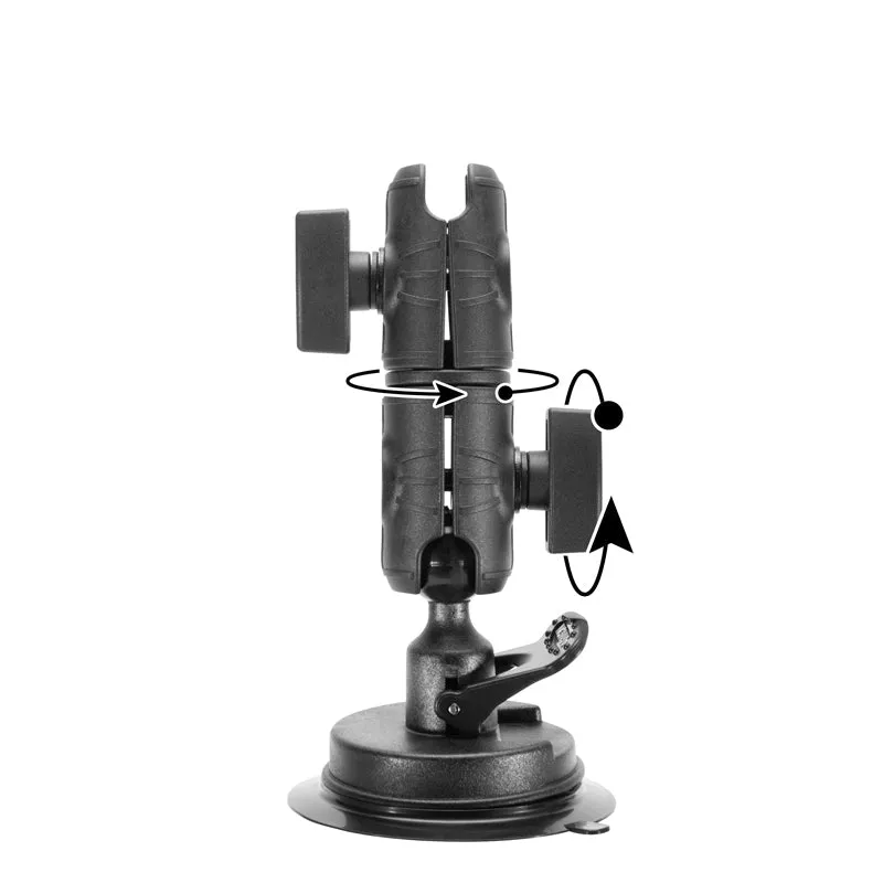 Suction Mount with Double Socket Swivel Arm