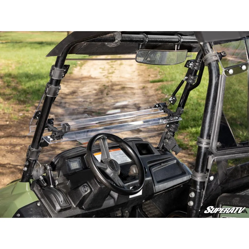 SuperATV Honda Pioneer 700 Scratch Resistant Flip Windshield