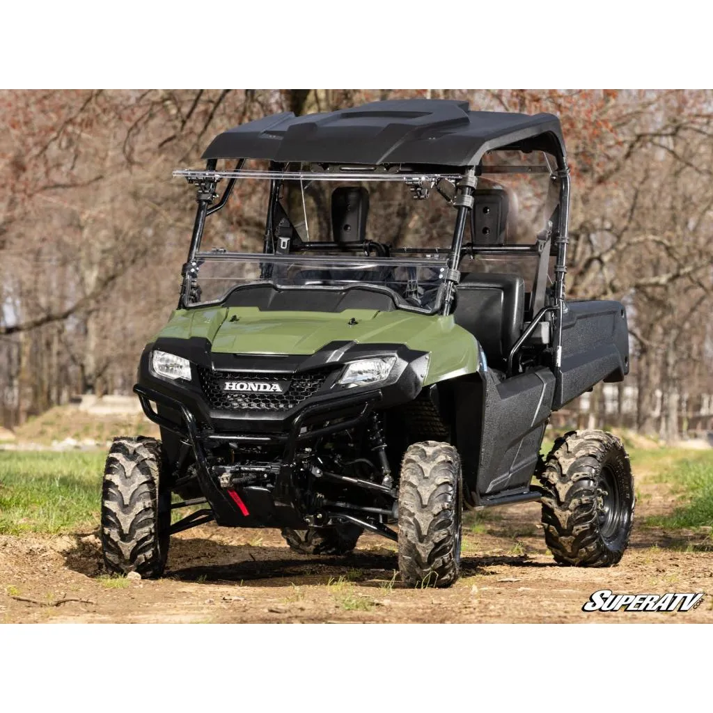 SuperATV Honda Pioneer 700 Scratch Resistant Flip Windshield