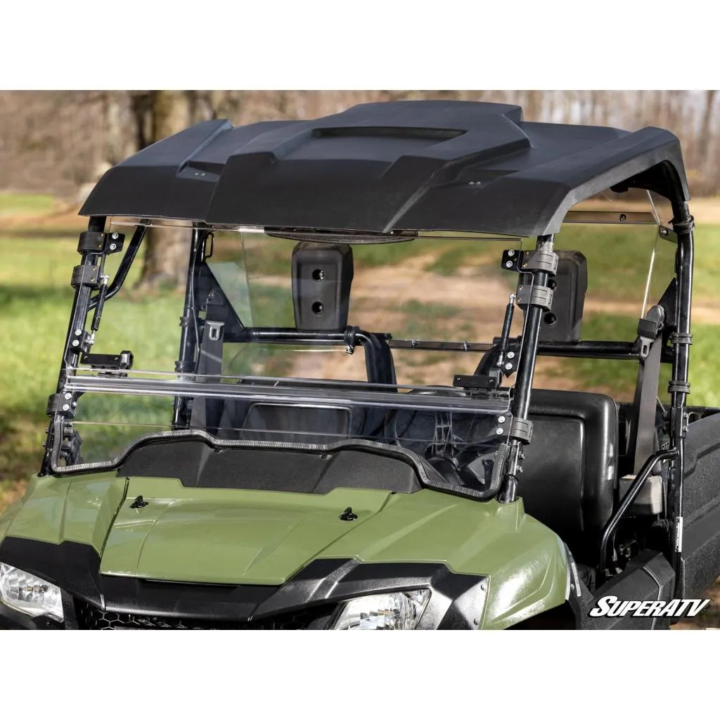 SuperATV Honda Pioneer 700 Scratch Resistant Flip Windshield