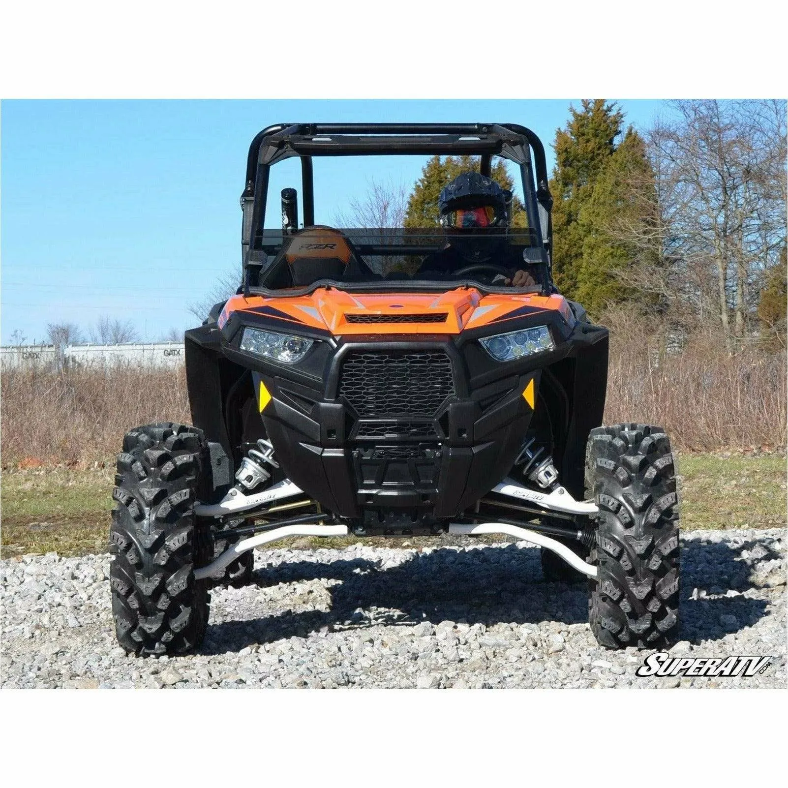 SuperATV Polaris RZR XP Turbo Half Windshield