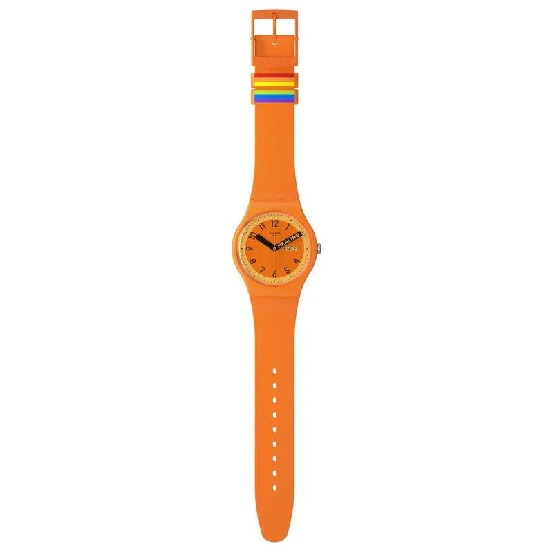 Swatch PROUDLY ORANGE Watch SO29O700