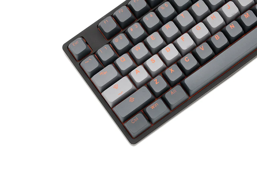 Taihao BOBO Profile Smoky Dawn PBT Doubleshot keycaps for diy gaming mechanical keyboard oem profile Grey 1.75u shift Only of 87